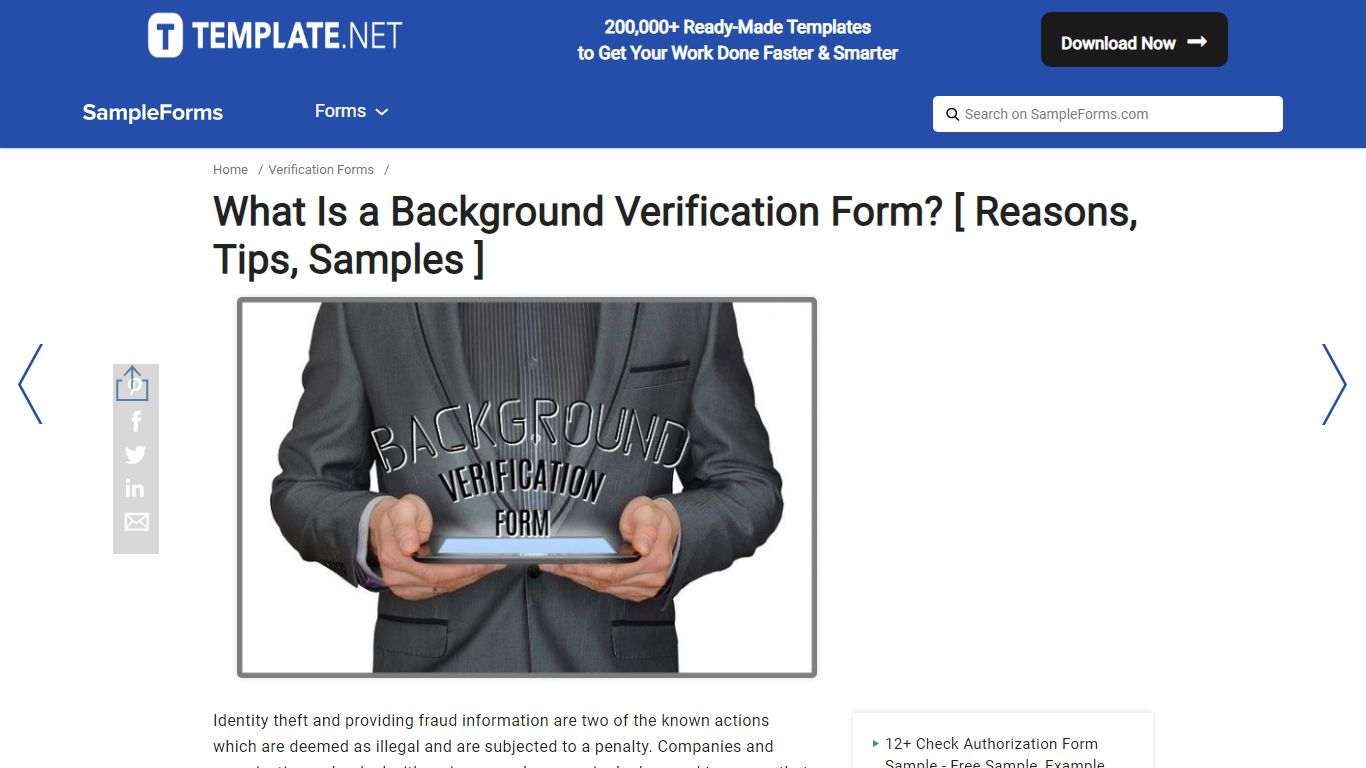 What Is a Background Verification Form? [ Reasons, Tips, Samples ]